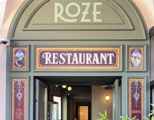 Outside of ROZE Brasserie, Nice, France