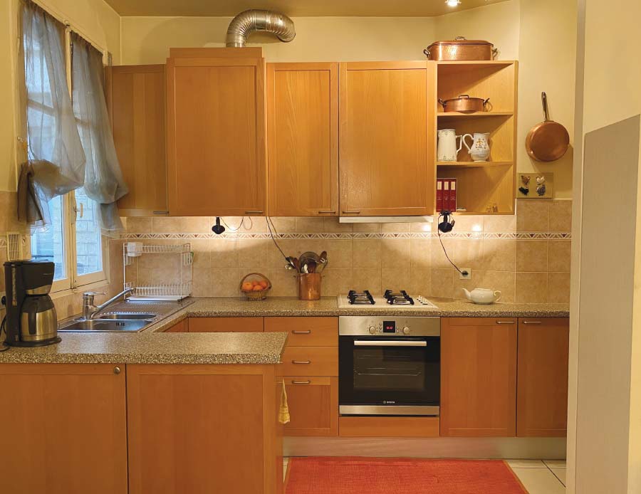 Large, fully equipped kitchen at Two-Bedroom Pied-à-Terre