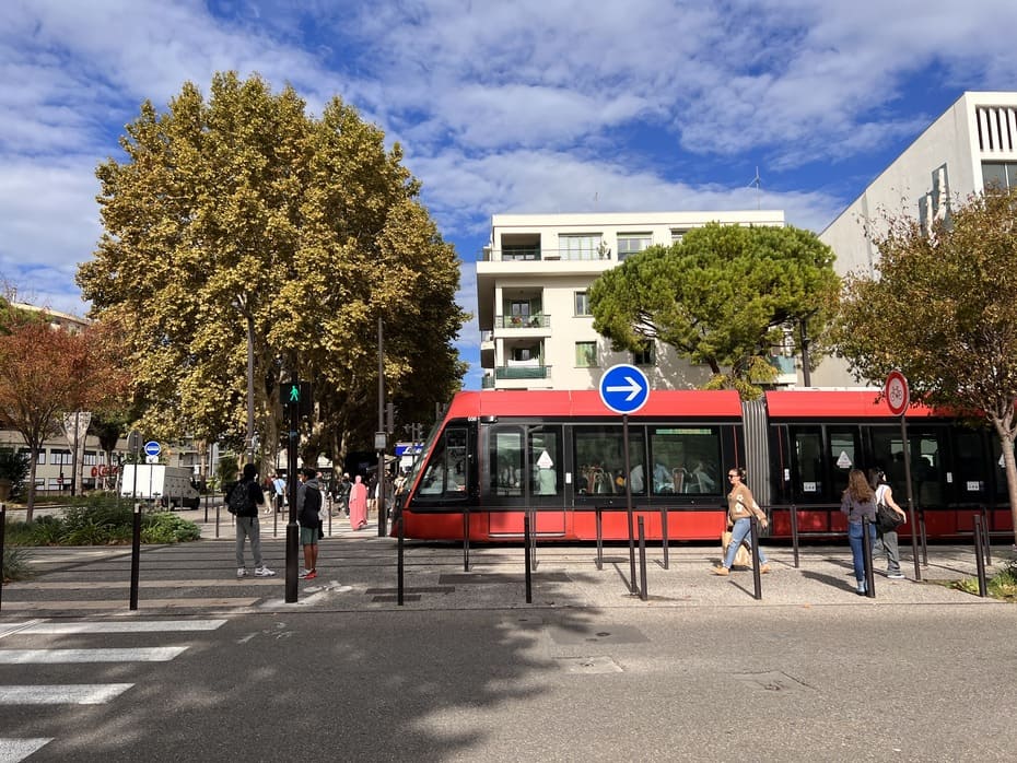 The tram in Nice